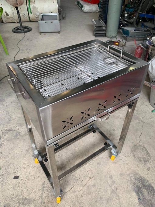 Bếp nướng than BBQ ngoài trời 35x50x75