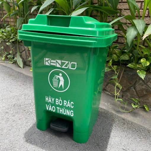 Thùng đựng rác nhựa 60lít chân đạp nắp